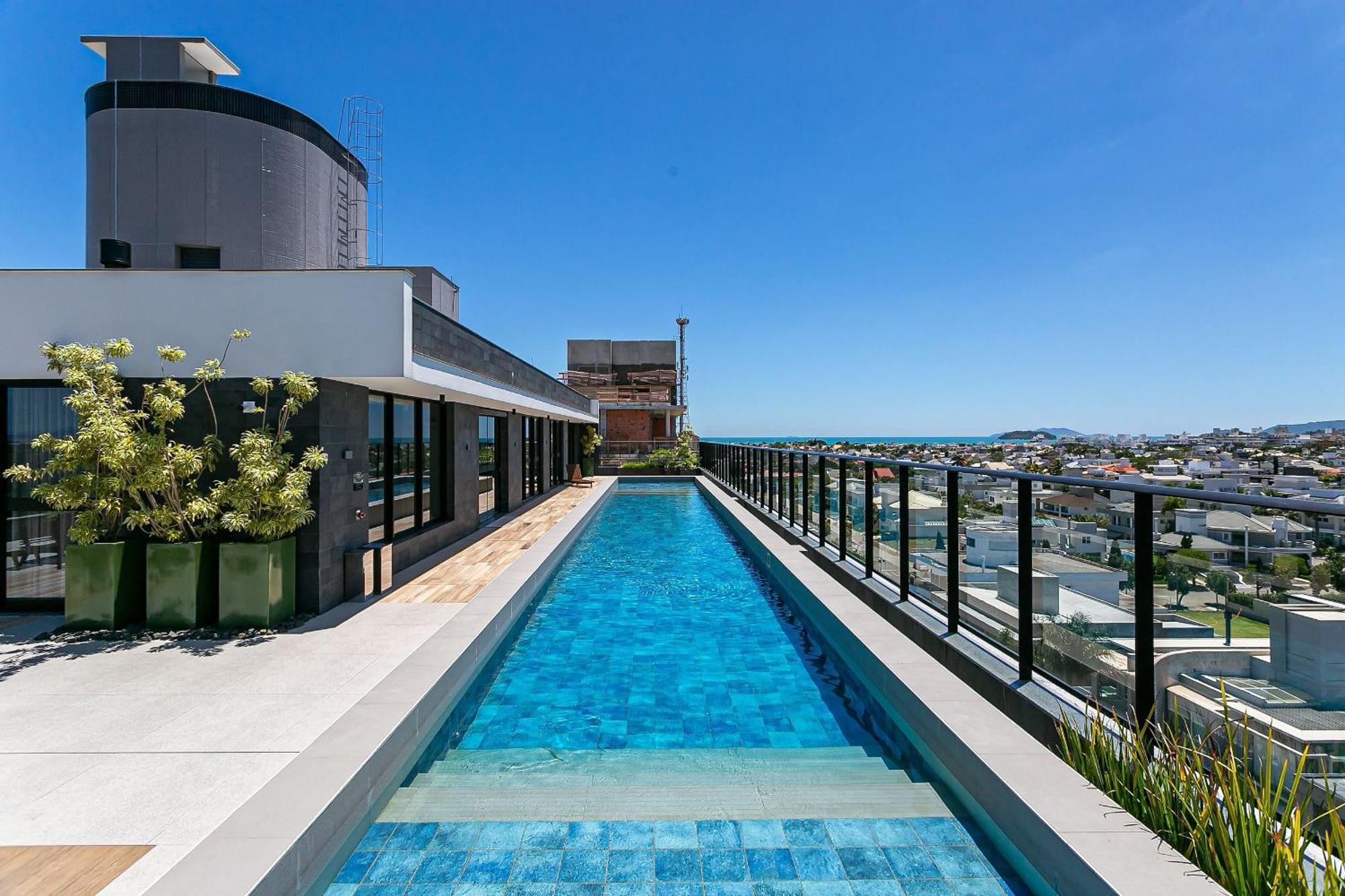 Wi-Fi 300Mb | Rooftop Com Piscina Em Jurere #Ja15 Флоріанополіс Екстер'єр фото