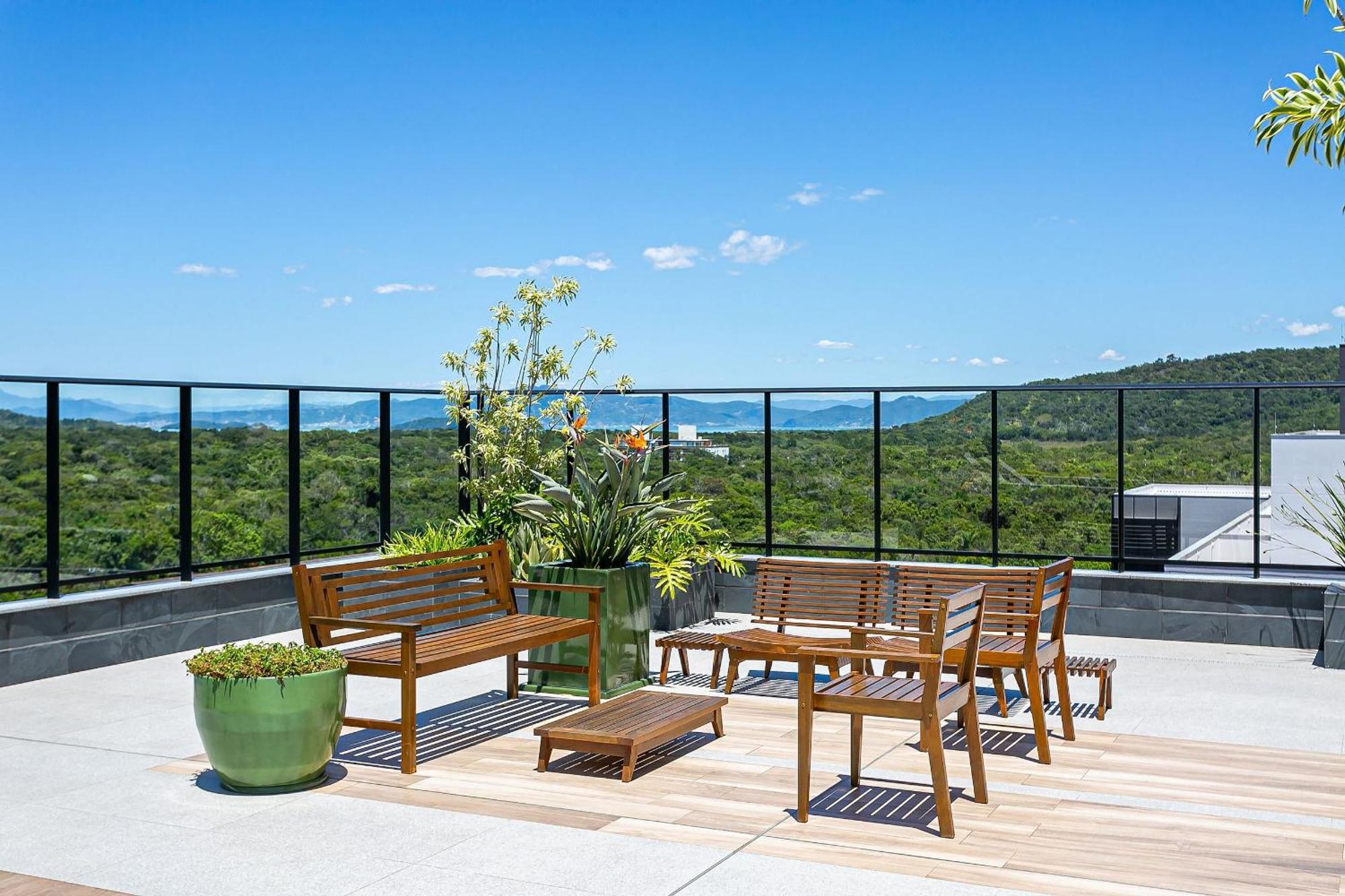 Wi-Fi 300Mb | Rooftop Com Piscina Em Jurere #Ja15 Флоріанополіс Екстер'єр фото